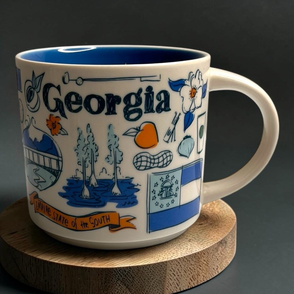 Starbucks Mug Georgia GA Been There Series Collection 14oz Coffee Tea Cup Mug